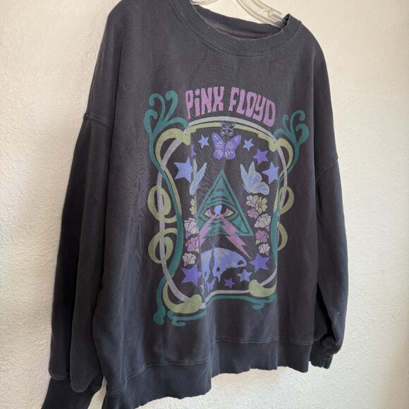American Eagle Pink Floyd Black Graphic Sweatshirt \\ Size Large // Super Cozy - Picture 6 of 9